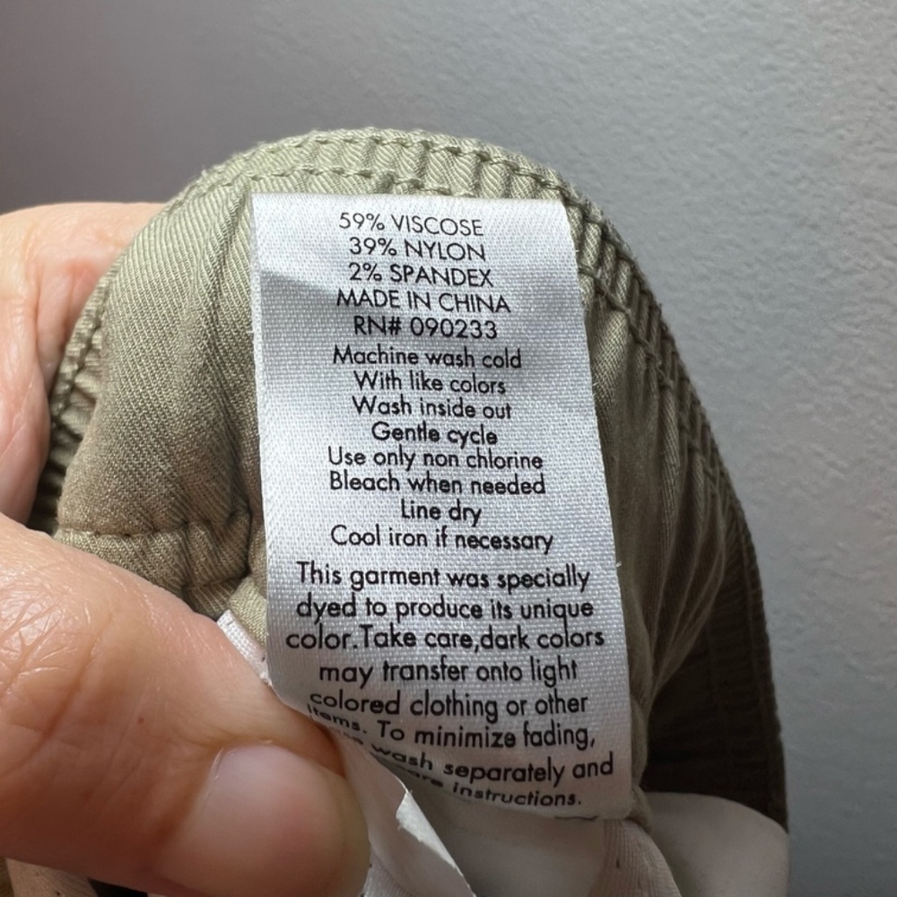 Pacsun Performance Athletic Slim Cargo Pants Tan Pull On Tapered Hiking Mens XL - Picture 15 of 15